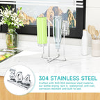 Close up of Xilimen bottle rack with protective silicone tips