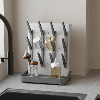 Ieek vertical bottle rack holding 12 bottles and cups
