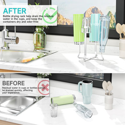 Folded Xilimen bottle rack showing compact storage profile