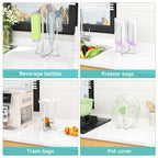 Angled view of Xilimen metal drying rack on countertop