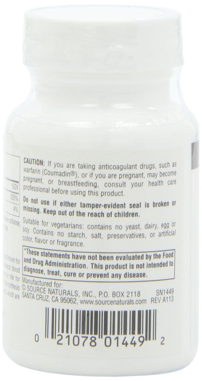 Vitamin K1 tablets for bone calcium metabolism support close up preview