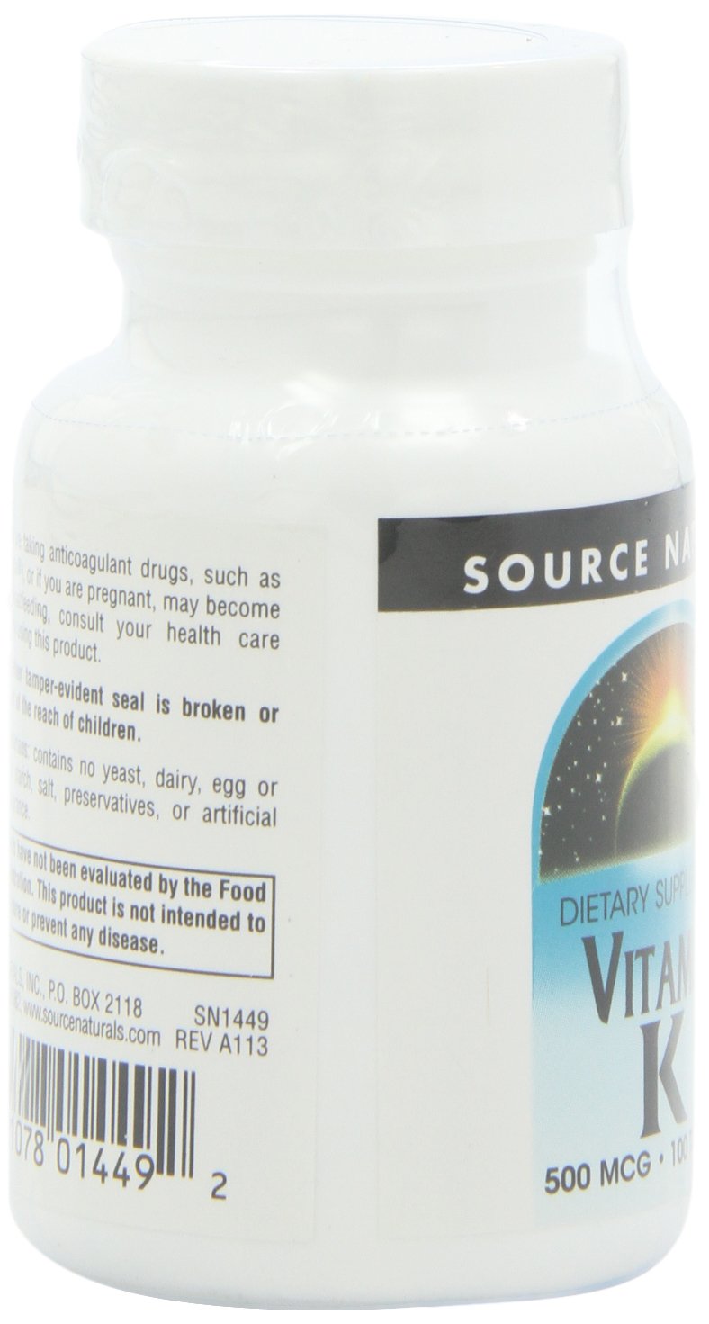 Source Naturals health supplement bottle cap and neck