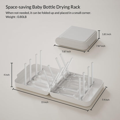 WHNL space saving drying rack showing 16 rib design