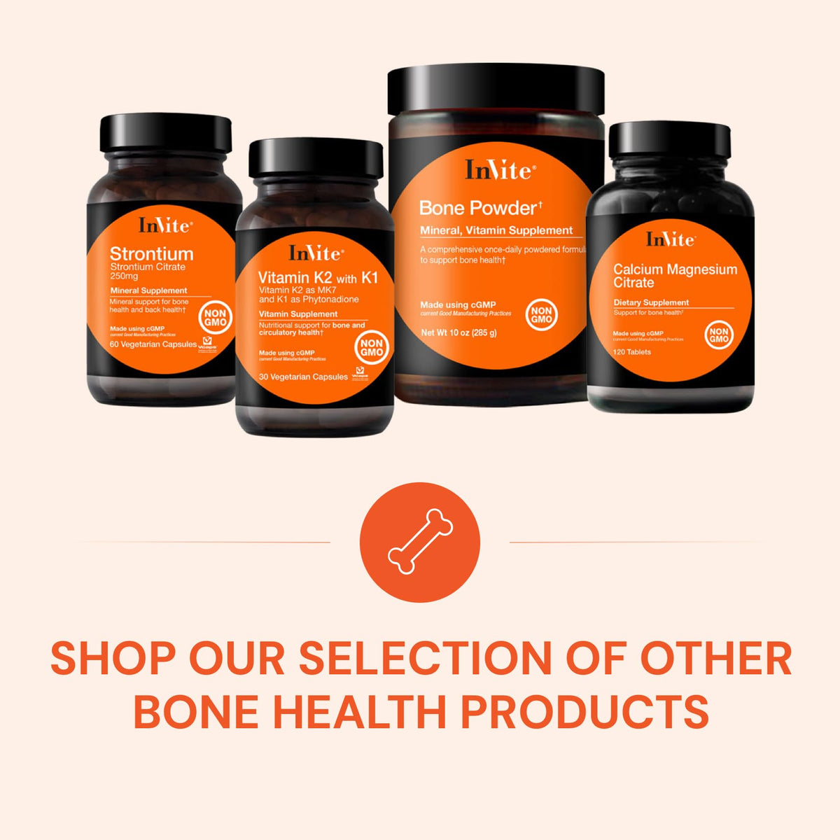 InVite Health Vitamin K2 with K1 vegetarian capsules packaging