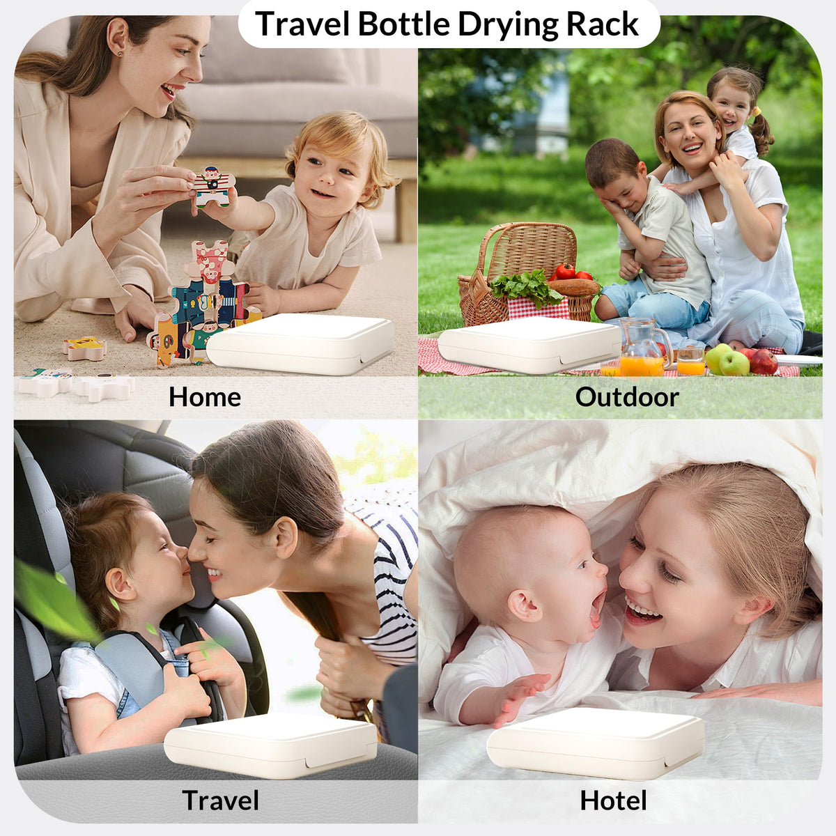 WHNL compact bottle organizer for travel and daily use