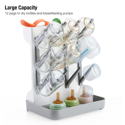 PandaEar space saving drying rack with removable drip tray