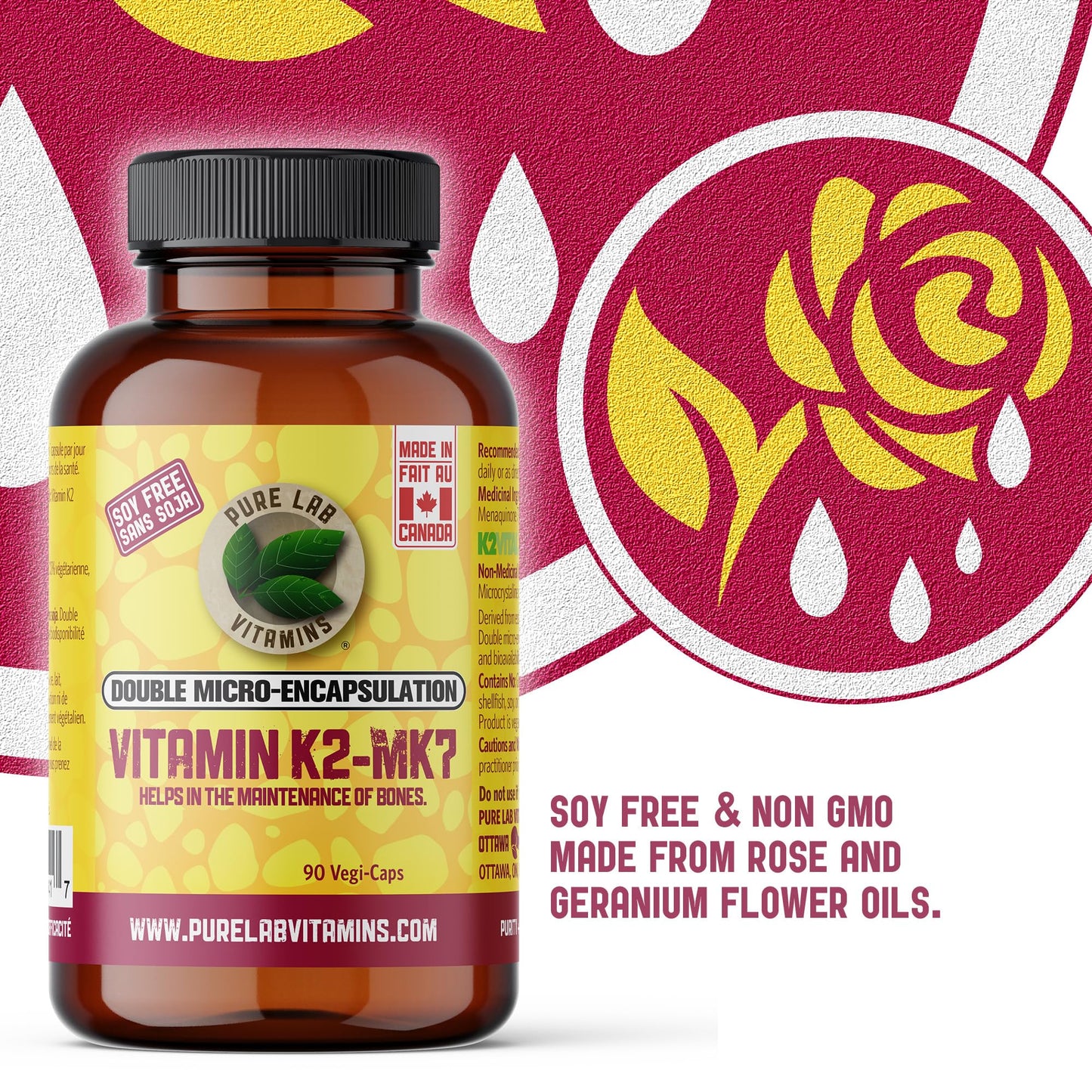 Authentic Pure Lab Vitamins imported heart health supplement package seal detail