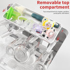 Top down view of Cinwwni space saving bottle drying station