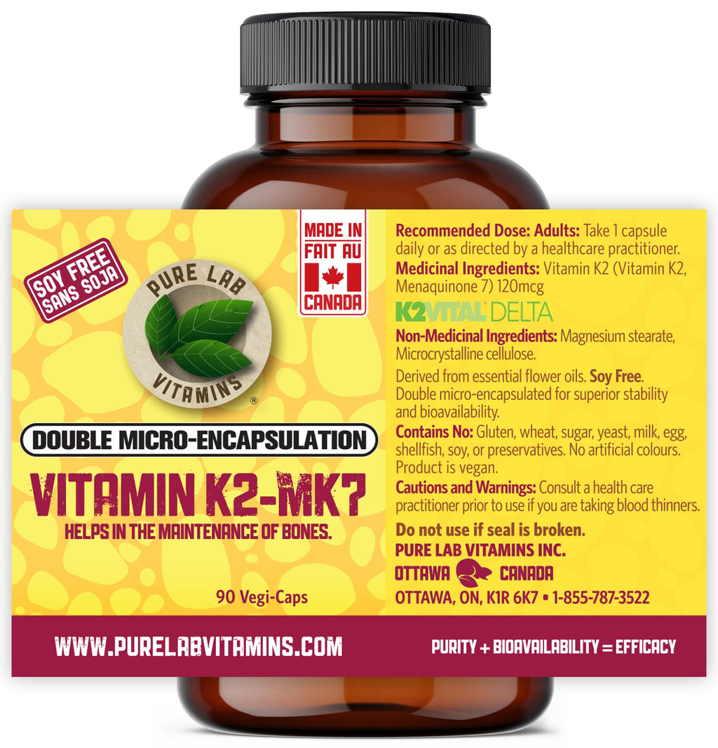 Pure Lab Vitamins Vitamin K2 MK7 seal and safety cap
