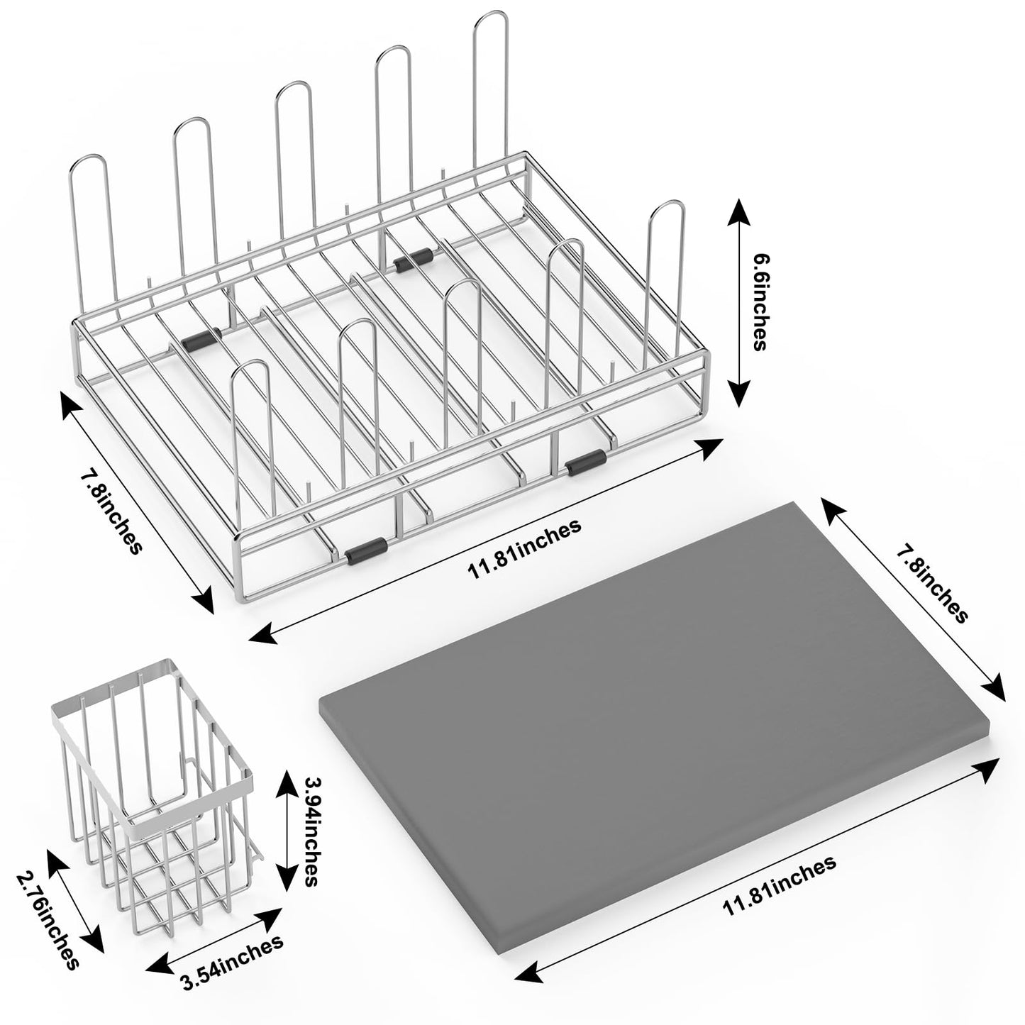 Chilinii large countertop bottle organizer in a modern kitchen