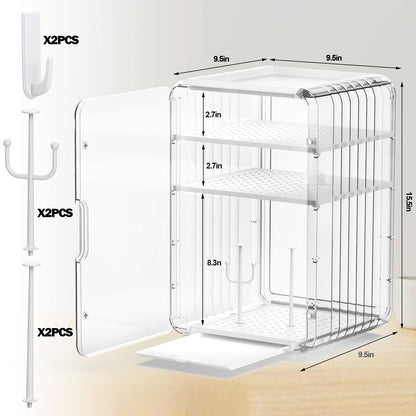 Xangnier bottle storage box showing clear ABS material