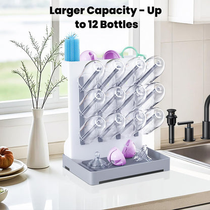 Wonder Digital bottle rack showing vertical storage capacity