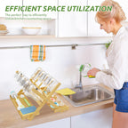 Travel-friendly foldable baby bottle drying rack
