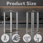 Top down view of 7 peg water bottle organizer