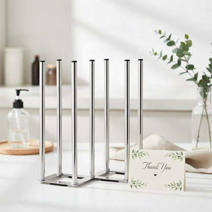 Ansothin stainless steel rack showing silicone tipped pegs