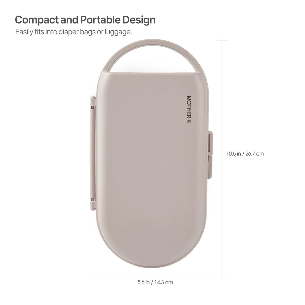 Mother-K travel set inside a diaper bag