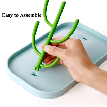 Side view of XYW bottle dryer rack on kitchen counter