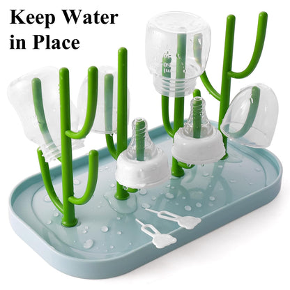 Durable BPA free plastic baby bottle drying station