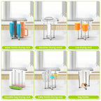 Shilfid multipurpose bottle and wine decanter drying stand