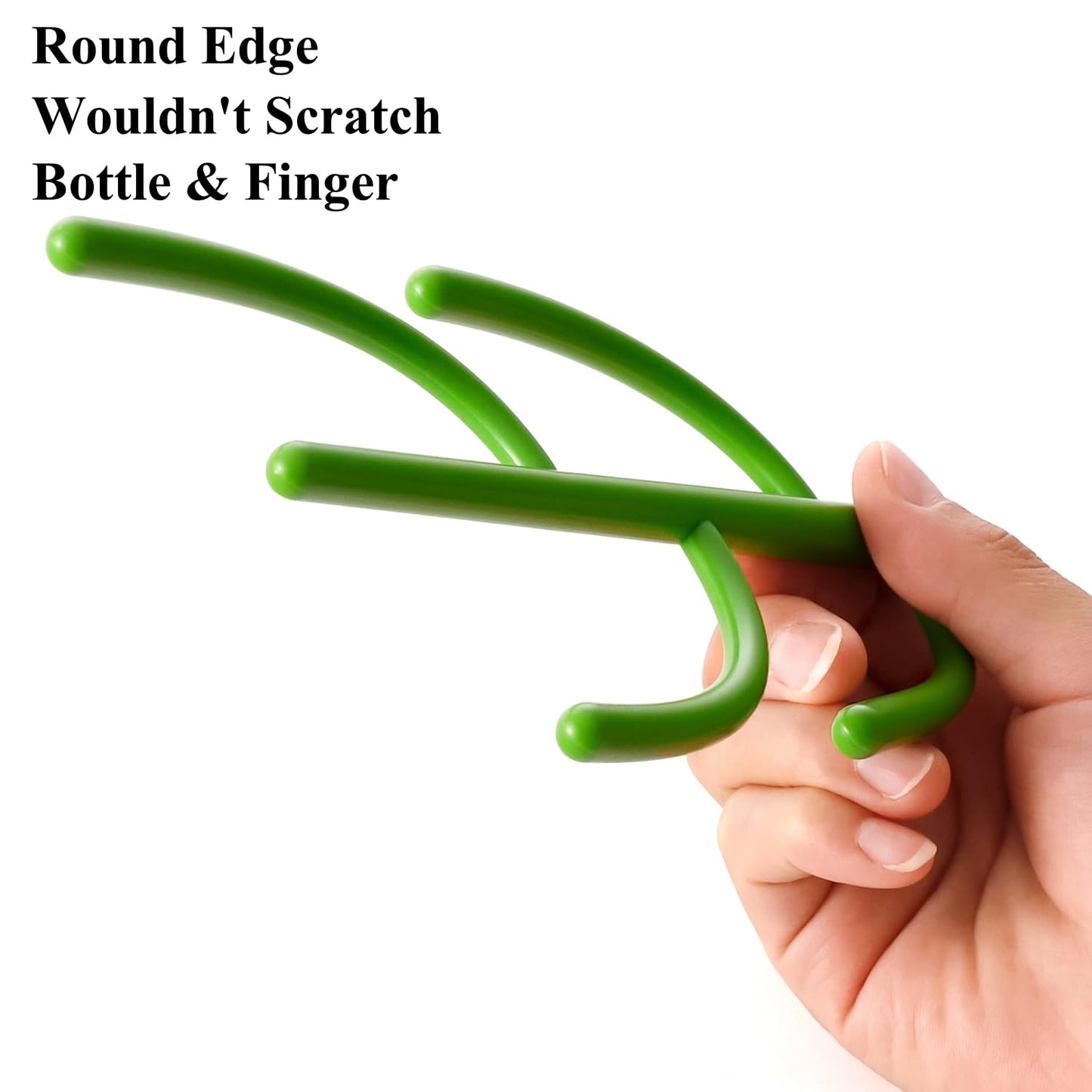 Top down view of bottle rack showing organized branches