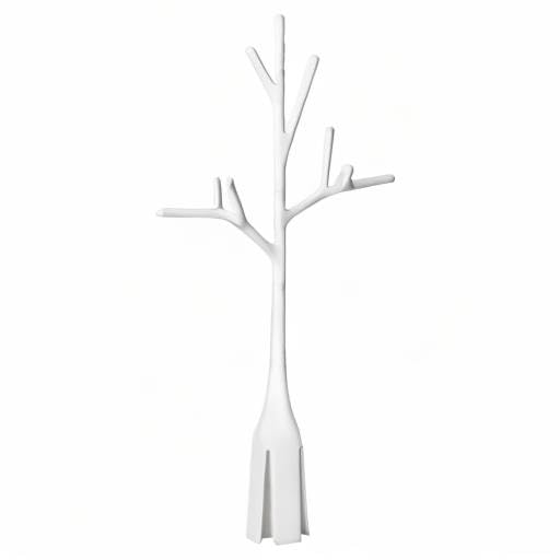 Close up of Boon Twig white plastic drying rack accessory