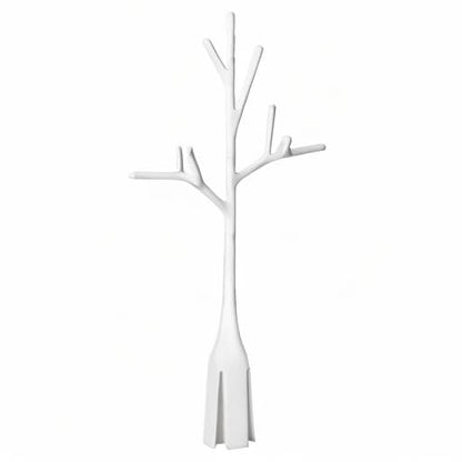 Close up of Boon Twig white plastic drying rack accessory