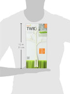 Side profile view of the white Boon twig drying rack stem