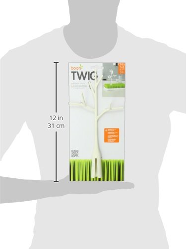Side profile view of the white Boon twig drying rack stem