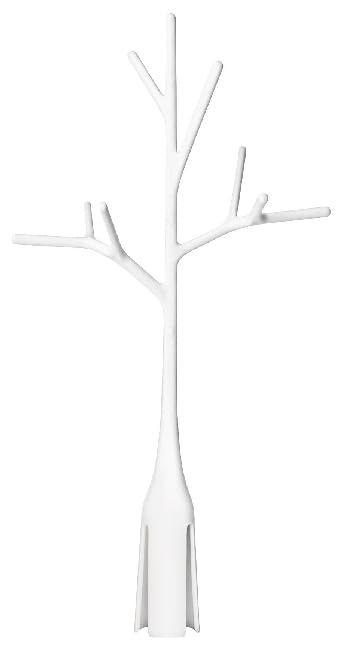 Boon white twig accessory organized neatly with other countertop drying tools