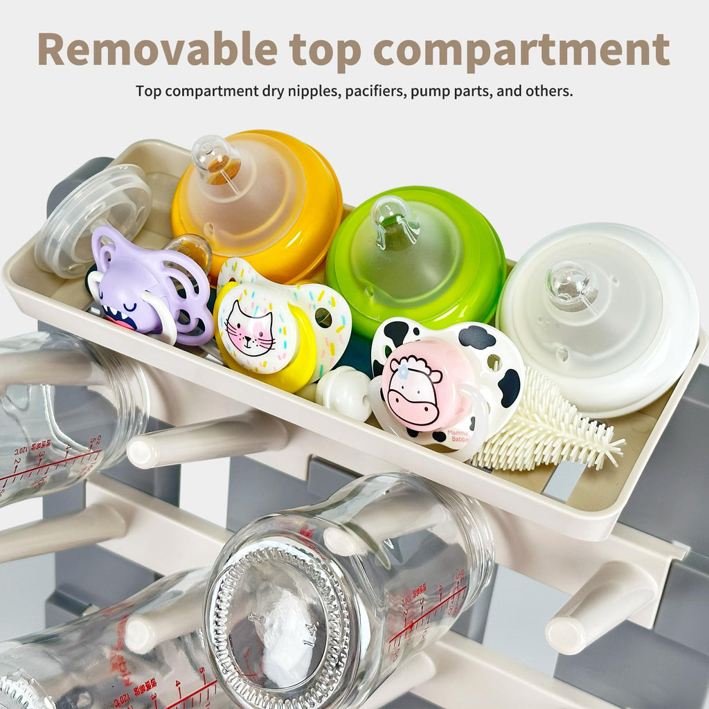 Vaijnath bottle drying rack showing storage capacity for 12 bottles