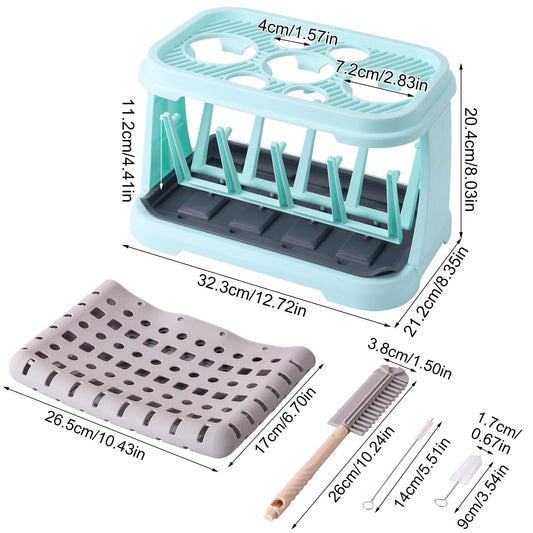 Dijiameiya bottle drying rack showing two tier structure