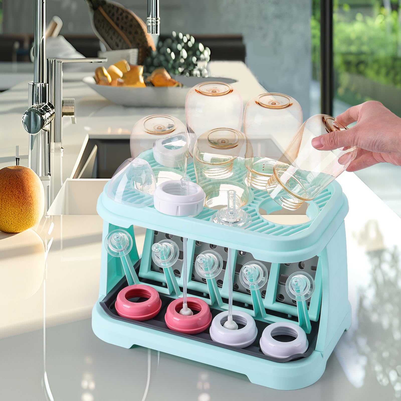 Detachable parts of Dijiameiya bottle drying rack for cleaning
