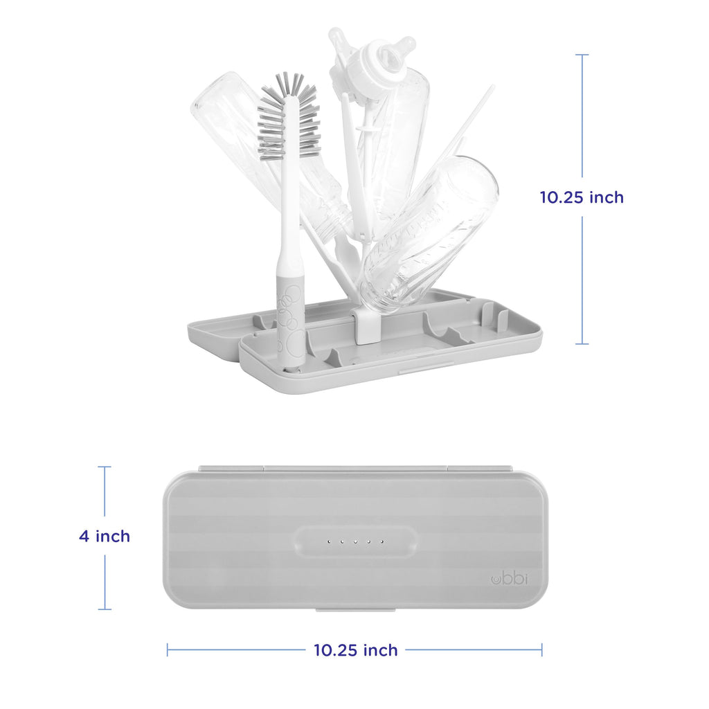 Ubbi travel drying rack folded in carry case