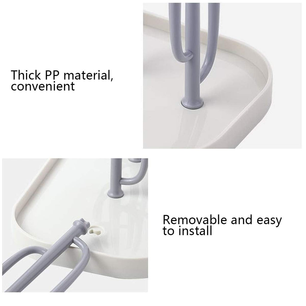 Portable baby bottle dryer stand with feeding accessories attached