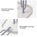 Portable baby bottle dryer stand with feeding accessories attached