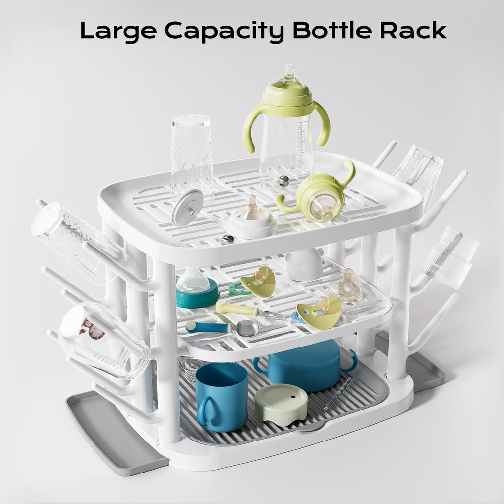 Greendadi baby bottle rack showing non-slip base detail