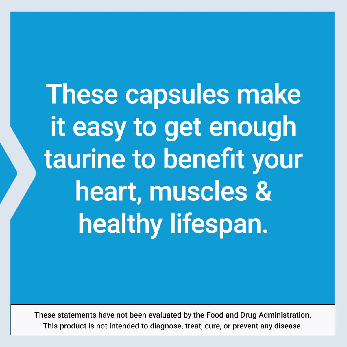 Vegetarian taurine capsules by Life Extension for muscle recovery