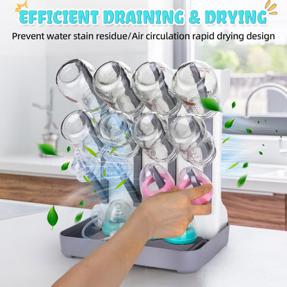 Zyloha baby bottle organizer showing drip tray detail