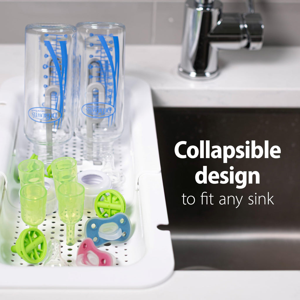 BPA-free sink caddy showing bottle prongs