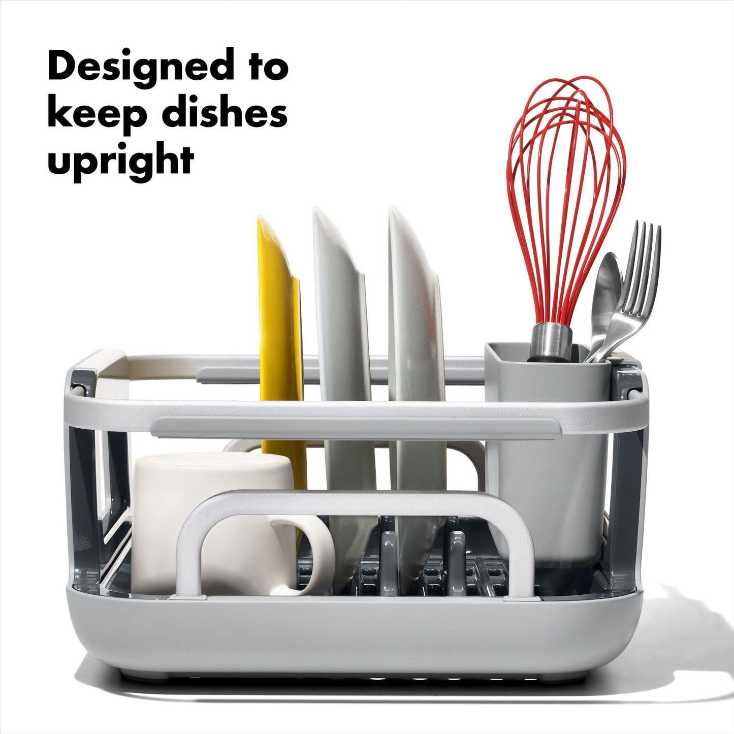 Removable utensil cup of OXO dish drying rack