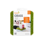 Boon Grass green countertop drying rack packaging and unit