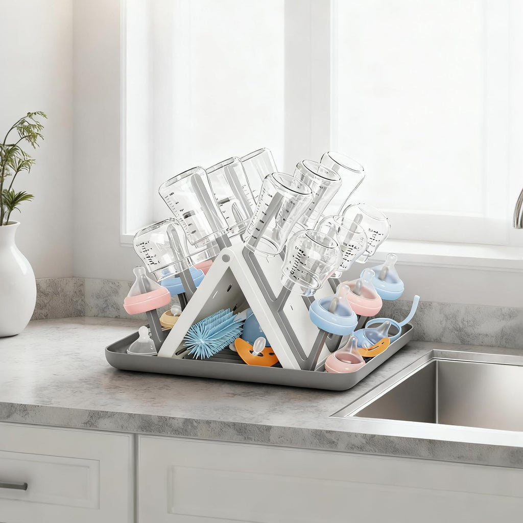 CandyHome space saving bottle organizer on kitchen counter