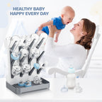 Dayacoco vertical bottle dryer with bottles and brushes