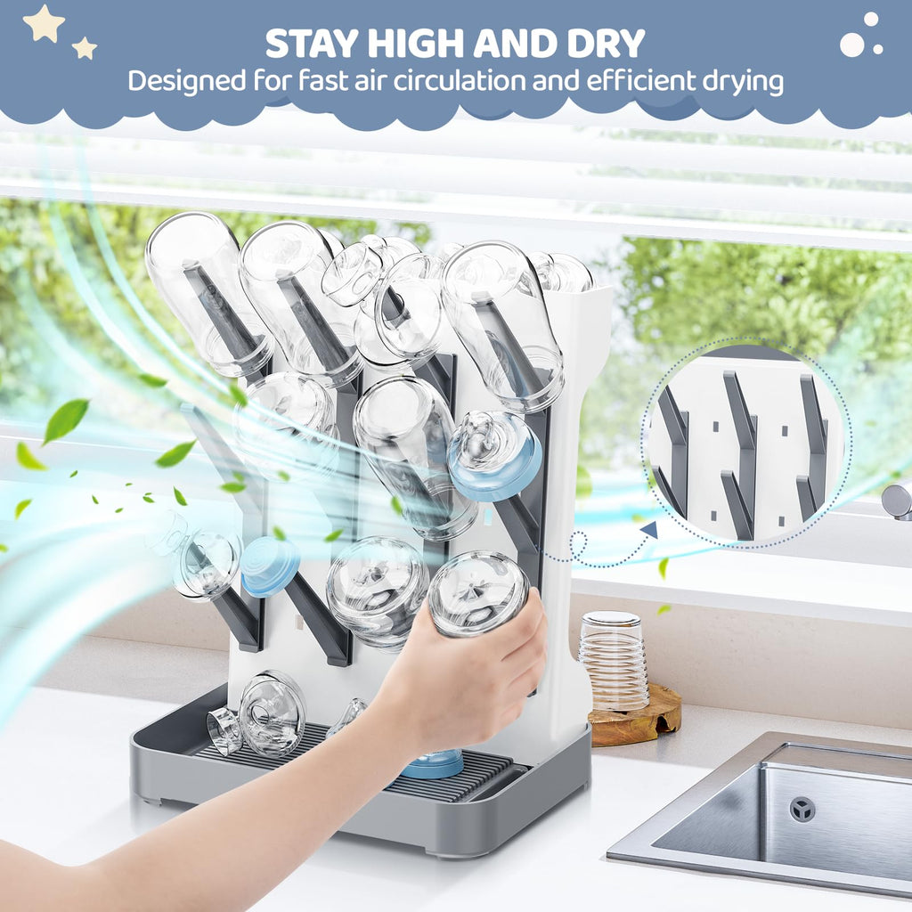 Dayacoco space saving drying rack side profile