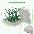 Close up of haakaa bottle rack branch design
