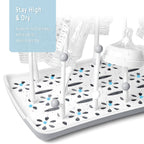 Side view of Termichy drying rack for baby bottles and pump parts
