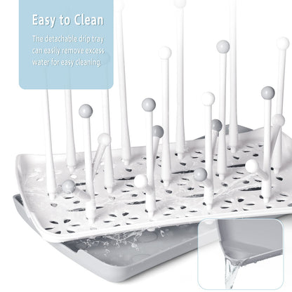 Termichy gray drying rack holding baby bottles and teats