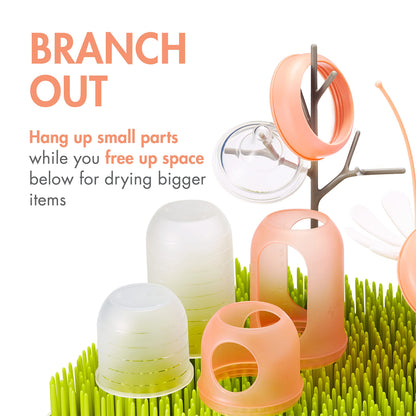 Boon lawn drying rack showing two piece construction