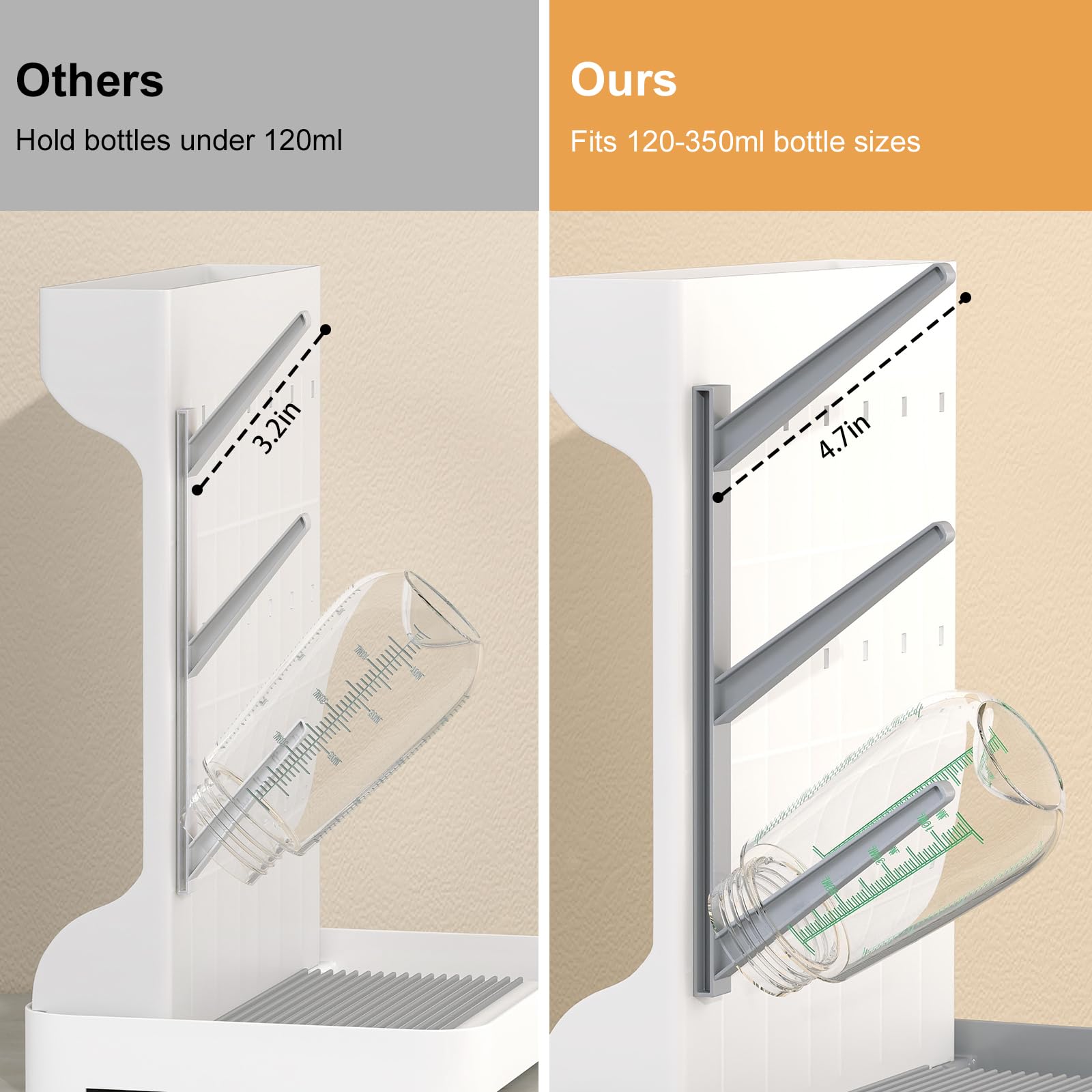 GoMaihe bottle rack components and assembly overview