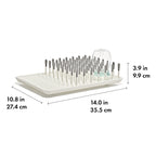 Overhead view of Oxo Tot bottle organizer for nursery